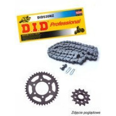 Комплект приводу: ланцюг D.I.D.520 NZ SUPER NON-O-RING 112 ланок та зірочки SUNSTAR для Yamaha YZF-R3 15-17/ MT-03 16-17