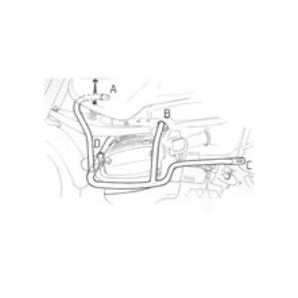 Гмол двигуна Hepco&Becker для BMW R 1150 GS / Adventure Срібний