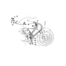Гмол двигуна Hepco&Becker для Honda Varadero 125 (01-06) чорний