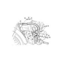 Гмол двигуна Hepco&Becker для Honda VT 750 D2 Black Widow (01-03) хром