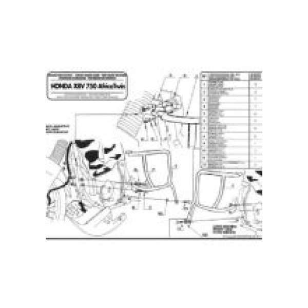 Гмоли двигуна Kappa Honda Africa Twin 750 (90-02) чорні