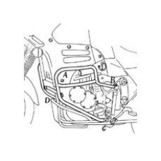 Гмол двигуна Hepco&Becker для Triumph Tiger -98