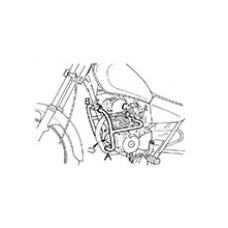 Гмол двигуна Hepco&Becker для Yamaha SR 125