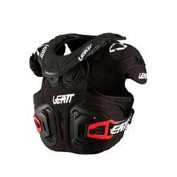 Бузер з захистом шиї дитячий Leatt Fusion Vest 2.0 чорний-червоний