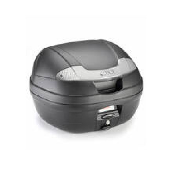 Центральний кофр GIVI E340NT2 Monolock E340 Vision чорний з сріблястими відблисками монтажна плита в комплекті; об'єм: 34л