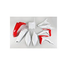 Комплект пластикових UFO для Honda CRF 250R (14-17), CRF 450R (13-16) з кришкою повітряного фільтра червоно-білий