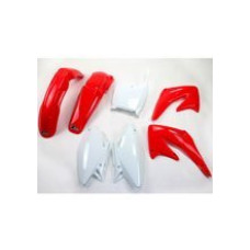 Комплект пластикових UFO для Honda CRF 450R (02-03) червоно-білий