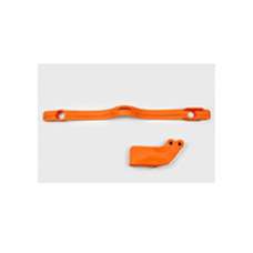 Комплект слайдер+направляюча ланцюга UFO для KTM SX/EXC 125/200/250/300, EXC-F 450 (97-07), SX-F 250 (05-06), SX 400 (00-02), SX 450 (03-06), SX 520 (02) помаранчевий