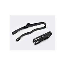 Комплект слайдер+направляюча ланцюга UFO для Kawasaki KXF 250 (21-), KXF 450 (19-21) чорний