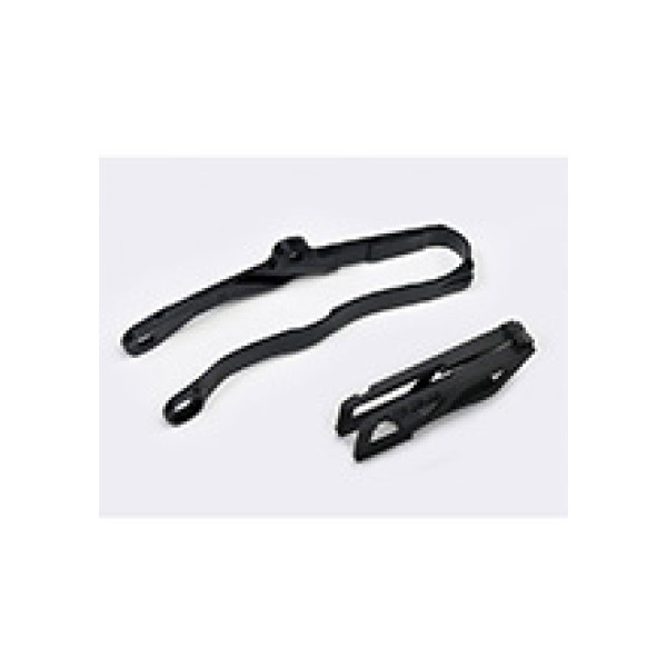 Комплект слайдер+направляюча ланцюга UFO для Kawasaki KXF 250 (21-), KXF 450 (19-21) чорний