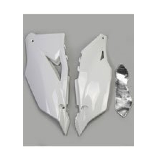 Бічні захисні елементи UFO для Kawasaki KXF 250 (21-), KXF 450 (19-) білі