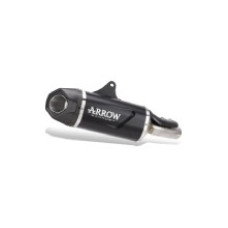 Вихлопна система Arrow Indy Race Evo з гомологацією Benelli TRK 702/ X (23-) алюмінієва, чорна