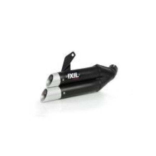 Глушник IXIL DUAL HYPERLOW BLACK XL, L3XB (SLIP ON) - Suzuki GSF 650N / S Bandit 07-15 / GSX 650F 08-15 / GSF 1250N Bandit 07-15 / GSX 1250N 10-15