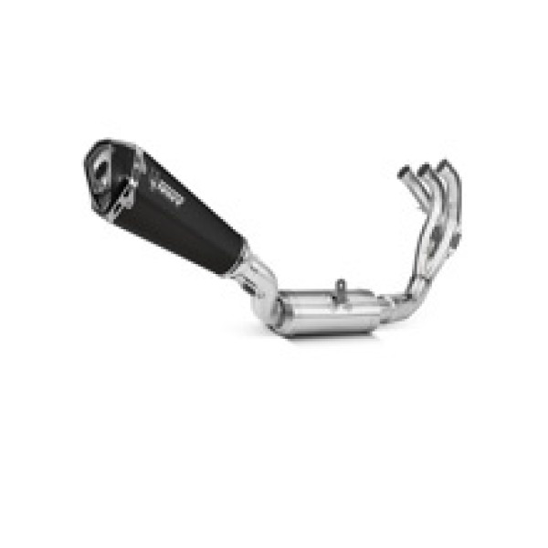 Повний вихлопний комплект (Delta Race) MIVV для Yamaha Tracer 9 / GT (21-) чорний