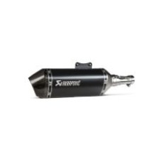 Глушник мотоцикловий Akrapovič Vespa Primavera 125ie 3V / 150ie 3V/ Sprint 125ie 3V/ 150ie 3V (21-22) чорна нержавіюча сталь/ вуглецеве волокно