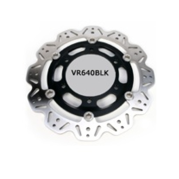 Гальмівний диск EBC VR640BLK VEE ROTOR чорний на перед. Діаметр 310mm.