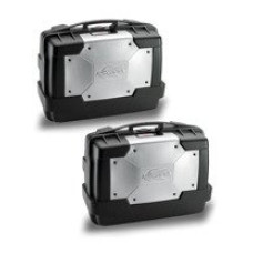 Комплект 2 бічних кофрів Kappa Monokey KGR33N Garda (чорно-сріблястий) об'єм: 2 x 33 L
