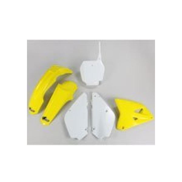Комплект пластикових UFO Restyling для Suzuki RM 85 (00-) жовто-білий