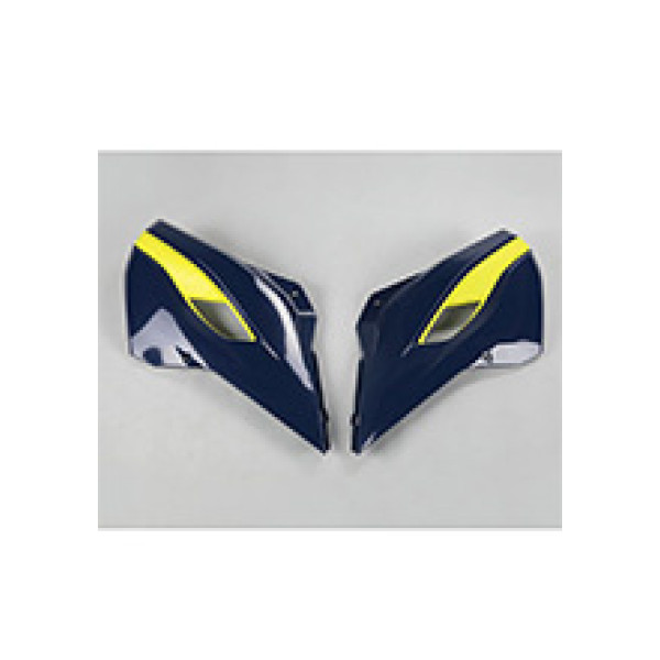 Захисники радіатора UFO для Husqvarna TC 125/300 (14-15), TE/TX 125/250/300 (14-16), TC 250 (16), FC 250/350/450 (14-15), FE 250/350/450/501 (14-16) синьо-жовті