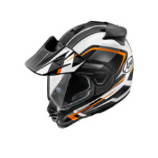 Шолом adventure Arai Tour-X5 Frost Gun Metallic чорний-біло-помаранчевий