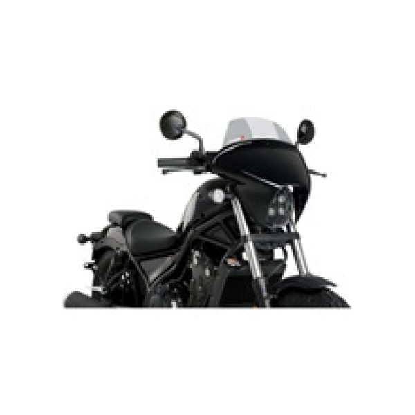 Мотоциклетний туристичний обтікач PUIG Batwing SML для Honda CMX 500 Rebel (20-), CMX 300 Rebel (20-23) легке затемнення