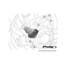 Краш-пади PUIG для Yamaha YBR 250 07-10 (чорні)