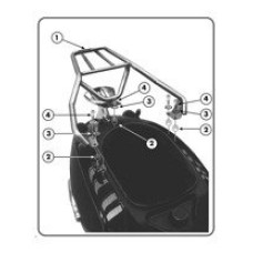 Кронштейн під центральний кофр Monolock, Monokey Kapp Aprilia Habana 125 (00-09) без монтажної плити
