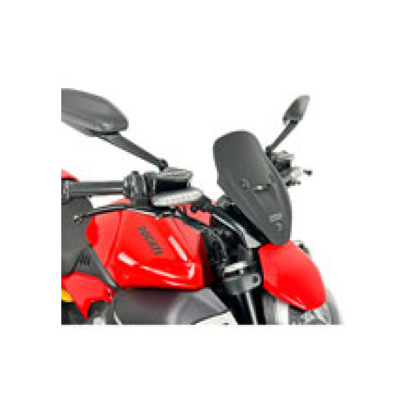 Мотоциклетний екран WRS Sport Ducati Diavel V4 (23-24) чорний матовий