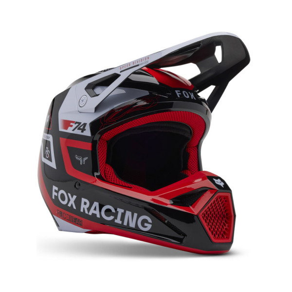 Дитячий ендуро шолом Fox V1 Race Spec чорний-червоний-білий