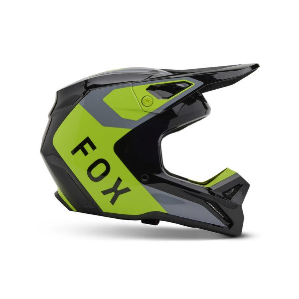 Дитячий кросовий шолом Fox V1 Lean сірий-жовтий