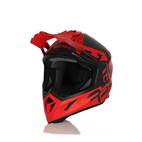 Каска ендуро Acerbis Steel Carbon чорна-червона