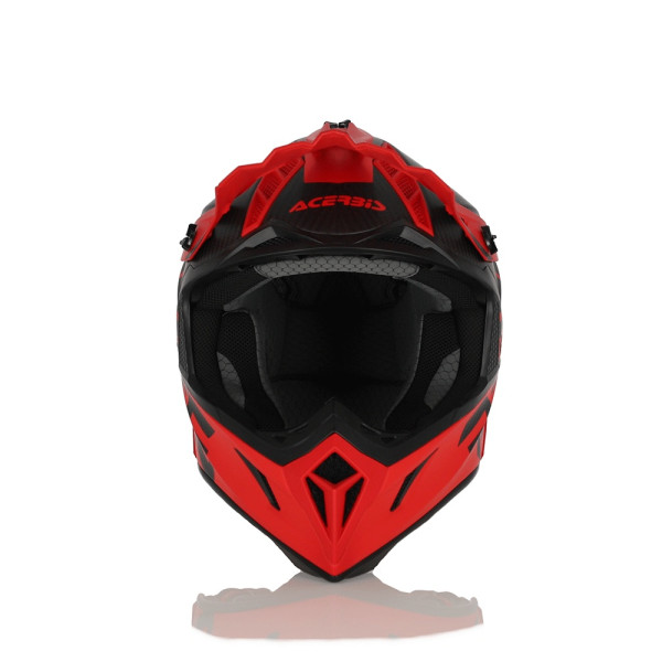 Каска ендуро Acerbis Steel Carbon чорна-червона