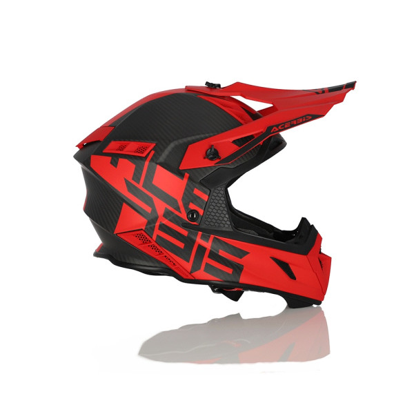 Каска ендуро Acerbis Steel Carbon чорна-червона