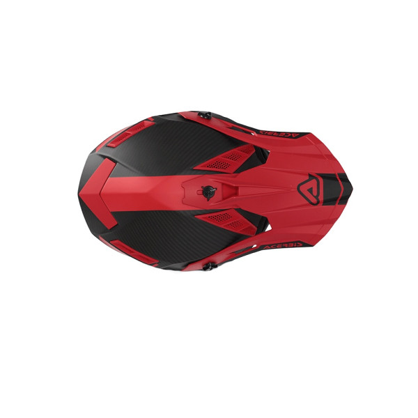 Каска ендуро Acerbis Steel Carbon чорна-червона