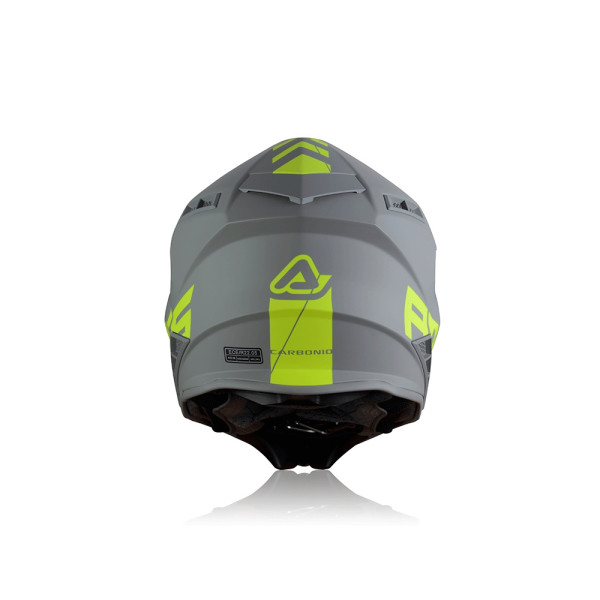 Каска ендуро Acerbis Steel Carbon сіро-жовта