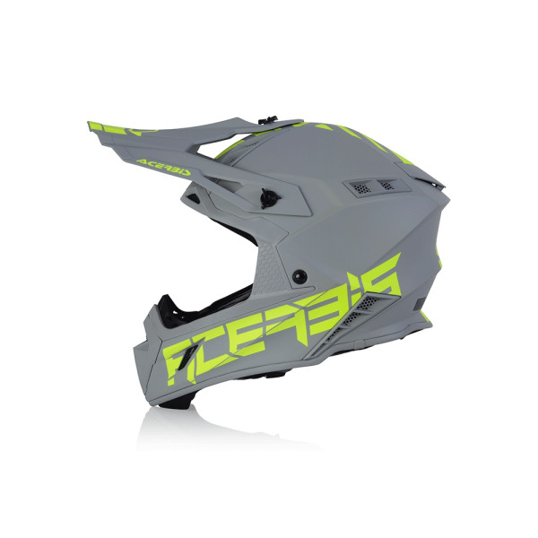Каска ендуро Acerbis Steel Carbon сіро-жовта