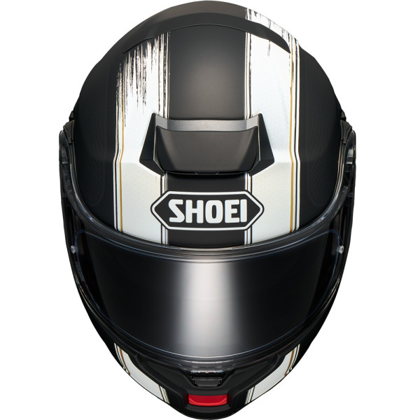 Комплект: шолом з підборіддям Shoei Neotec 3 Satori TC-5 чорний-білий + спеціалізований мотоінтерком Sena SRL 3