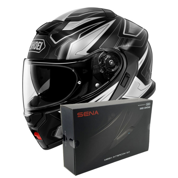 Комплект: шолом з підборіддям Shoei Neotec 3 Anthem TC-5 + спеціалізований мотоінтерком Sena SRL 3