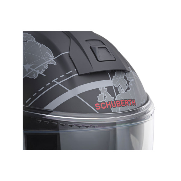 Комплект: шолом щелепний Schuberth C5 Globe чорний-сірий + спеціальний мотоциклетний інтерком Schuberth SC2