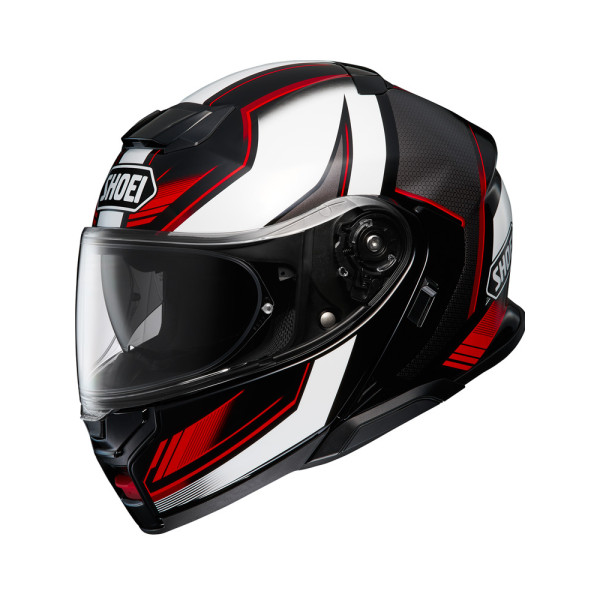 Комплект: шолом з підборіддям Shoei Neotec 3 Grasp TC-5 чорний-білий + спеціалізований мотоінтерком Sena SRL 3