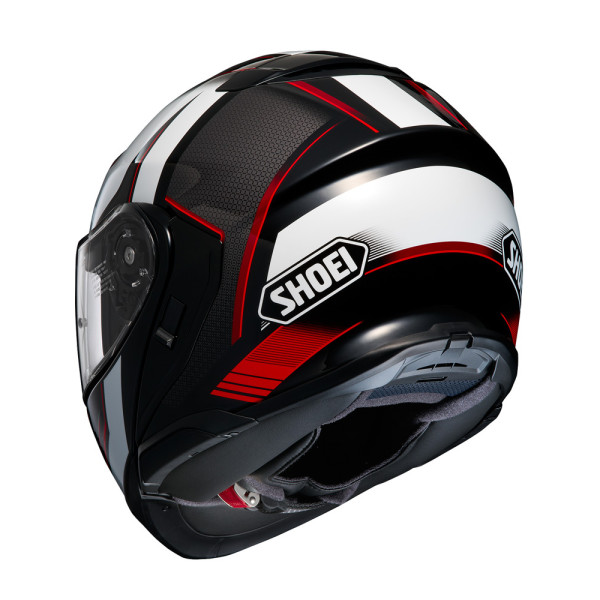 Комплект: шолом з підборіддям Shoei Neotec 3 Grasp TC-5 чорний-білий + спеціалізований мотоінтерком Sena SRL 3