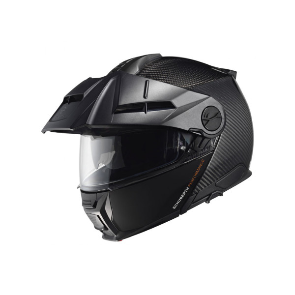 Комплект: шолом щелепний Schuberth E2 Carbon чорний + спеціалізований мотоінтерком Schuberth SC2
