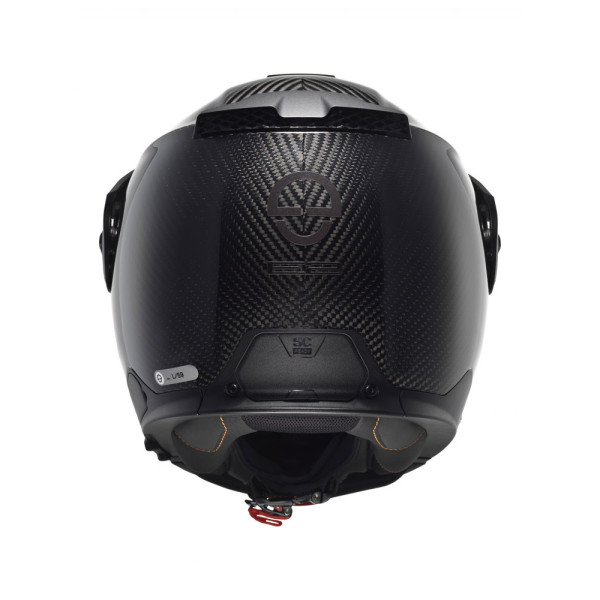 Комплект: шолом щелепний Schuberth E2 Carbon чорний + спеціалізований мотоінтерком Schuberth SC2
