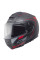Комплект: шолом щелепний Schuberth C5 Omega чорний-сірий-червоний + спеціалізований мотоциклетний інтерком Schuberth SC2