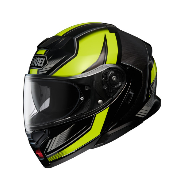 Комплект: шолом з підборіддям Shoei Neotec 3 Grasp TC-3 чорний-жовтий + спеціалізований мотоінтерком Sena SRL 3