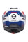 Комплект: шолом щелепний Schuberth C5 Omega біло-синьо-червоний + спеціалізований мотоінтерком Schuberth SC2