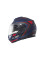 Комплект: шолом щелепний Schuberth C5 Omega синьо-чорно-червоний + спеціальний мотоциклетний інтерком Schuberth SC2