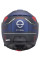Комплект: шолом щелепний Schuberth C5 Omega синьо-чорно-червоний + спеціальний мотоциклетний інтерком Schuberth SC2