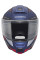 Комплект: шолом щелепний Schuberth C5 Omega синьо-чорно-червоний + спеціальний мотоциклетний інтерком Schuberth SC2