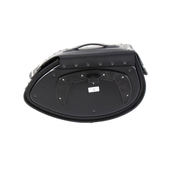 Ліва шкіряна сумка Hepco&Becker Buffalo Big Custom для монтажу на стелажі C-Bow (об'єм: 27L)